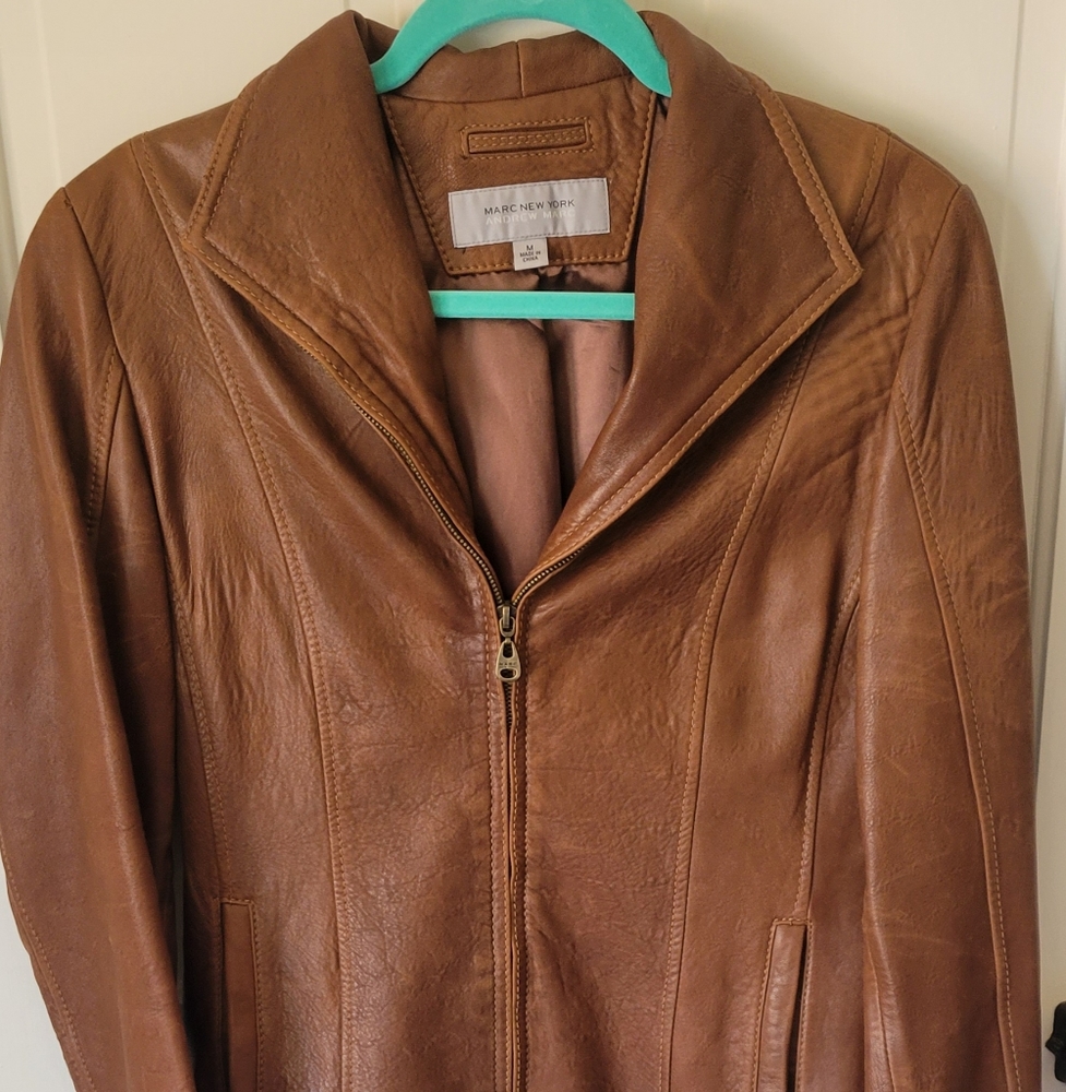Andrew Marc lambskin leather jacket